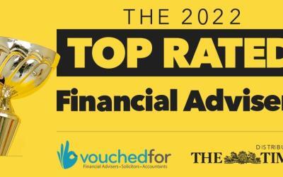 VouchedFor Top-Rated Adviser 2022
